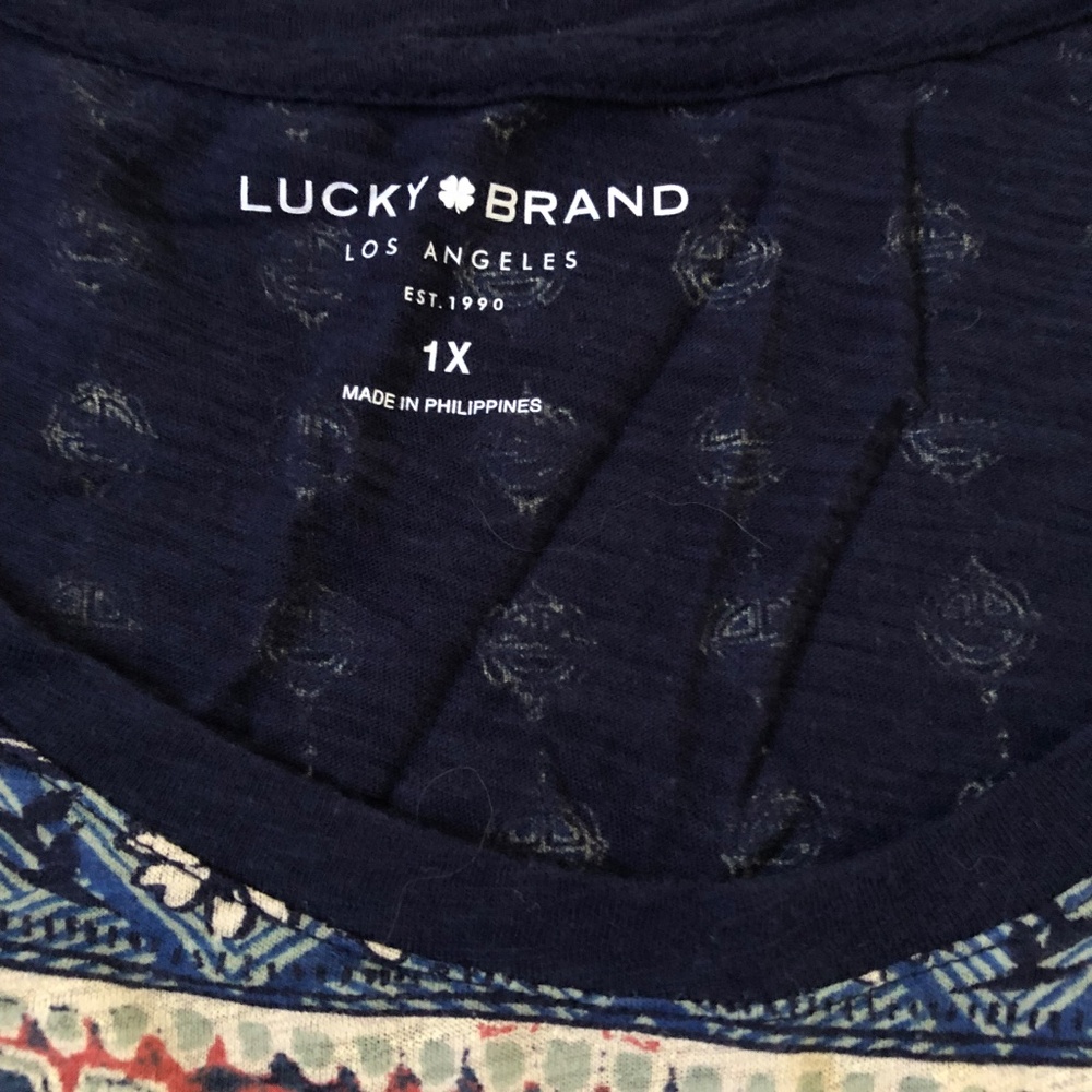 Womens' Top by Lucky Brand, 1X, VGUC - Picture 4 of 6